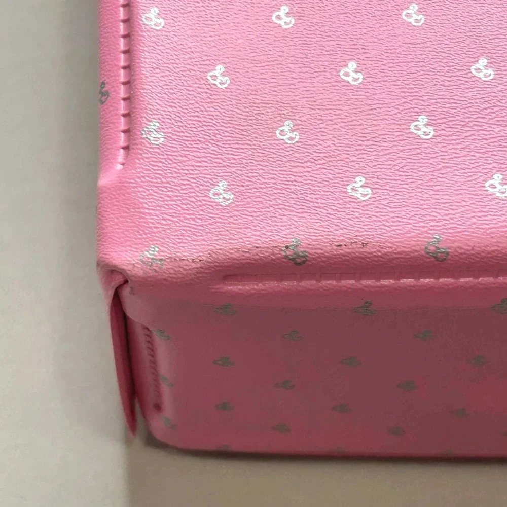 Vintage 1985 Barbie Fashion Doll Case Pink Vinyl Storage Trunk Mattel 2810-0440